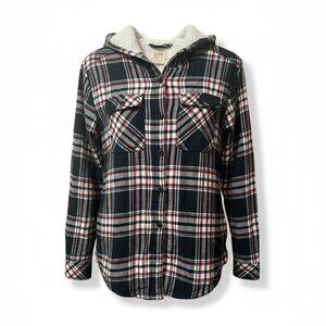 Boston Traders Hooded Faux Fur Flannel